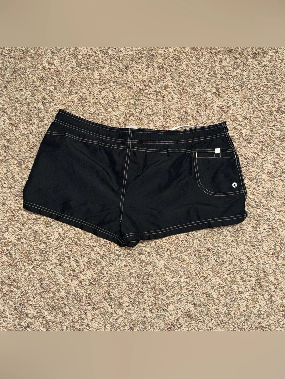 Nike women's size XL Black Shorts with White Drawstring